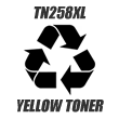 Tech-Remanufactured TN258XL Brother TN258XL Yellow High Yield Toner Cartridge